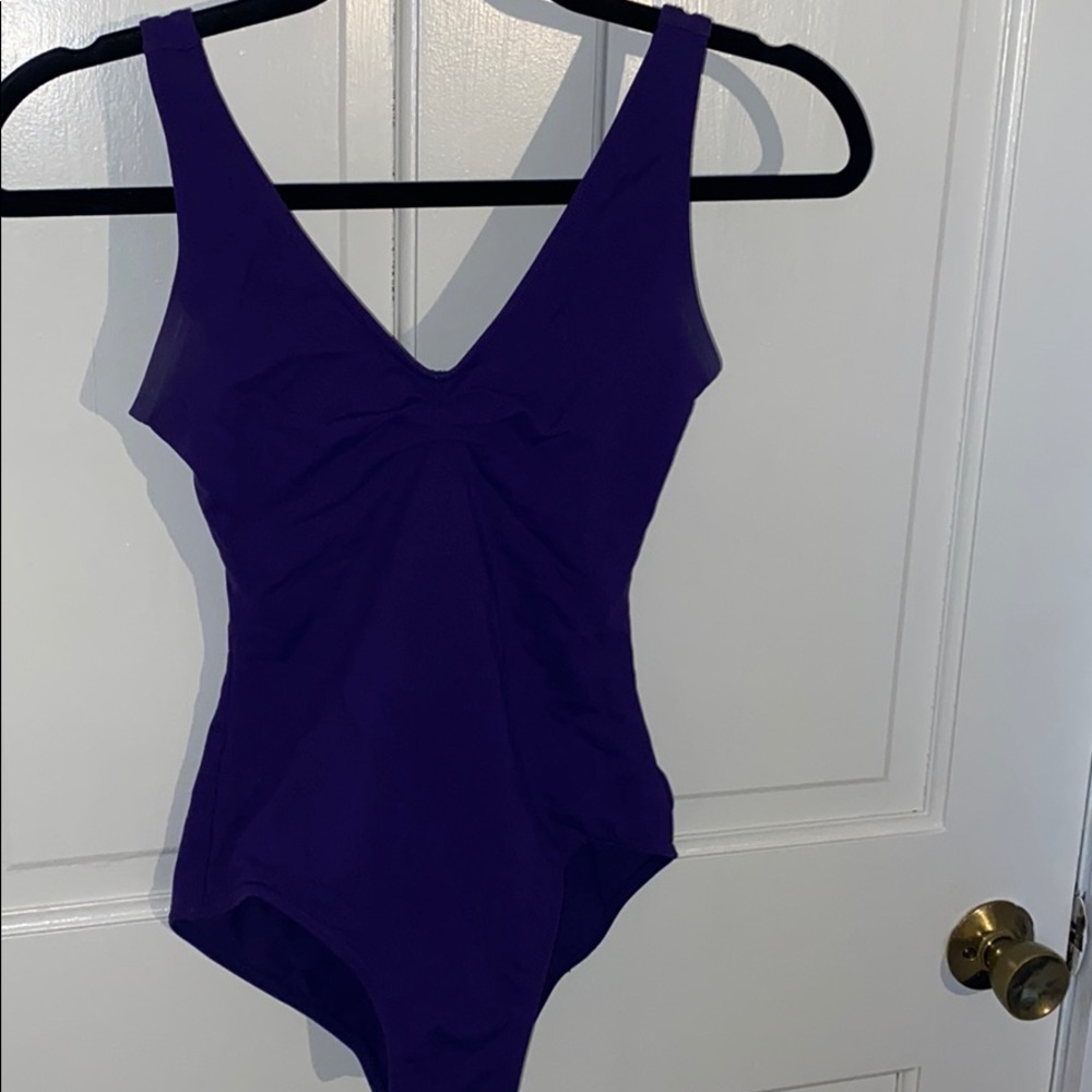 Capezio purple leotard. High hips. Scoop front.